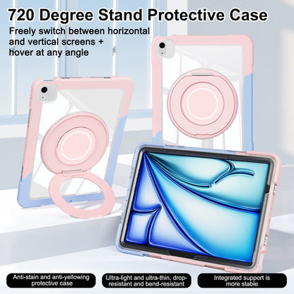 For iPad Air 11 2025 / 2024 / 10.9 2022 Crystal Armor PC Hybrid TPU Tablet Case(Blue Pink) - iPad Air 11 2025 / 2024 Cases by buy2fix | Online Shopping UK | buy2fix