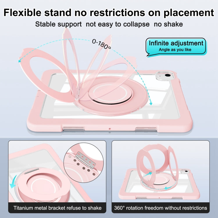 For iPad Air 11 2025 / 2024 / 10.9 2022 Crystal Armor PC Hybrid TPU Tablet Case(Blue Pink) - iPad Air 11 2025 / 2024 Cases by buy2fix | Online Shopping UK | buy2fix