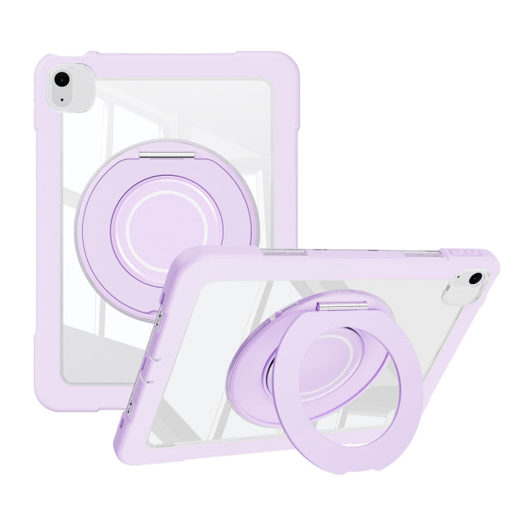 For iPad Air 11 2025 / 2024 / 10.9 2022 Crystal Armor PC Hybrid TPU Tablet Case(Purple) - iPad Air 11 2025 / 2024 Cases by buy2fix | Online Shopping UK | buy2fix