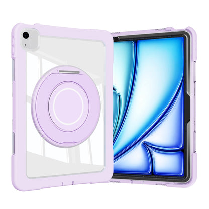 For iPad Air 11 2025 / 2024 / 10.9 2022 Crystal Armor PC Hybrid TPU Tablet Case(Purple) - iPad Air 11 2025 / 2024 Cases by buy2fix | Online Shopping UK | buy2fix