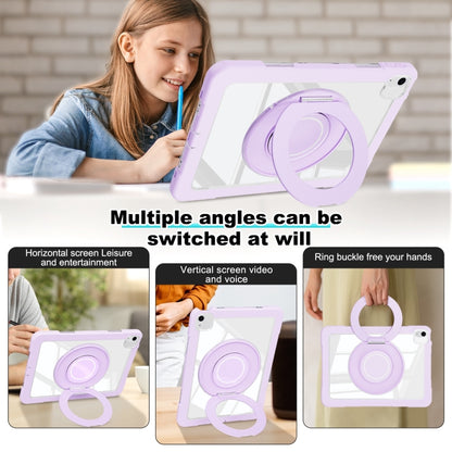 For iPad Air 11 2025 / 2024 / 10.9 2022 Crystal Armor PC Hybrid TPU Tablet Case(Purple) - iPad Air 11 2025 / 2024 Cases by buy2fix | Online Shopping UK | buy2fix