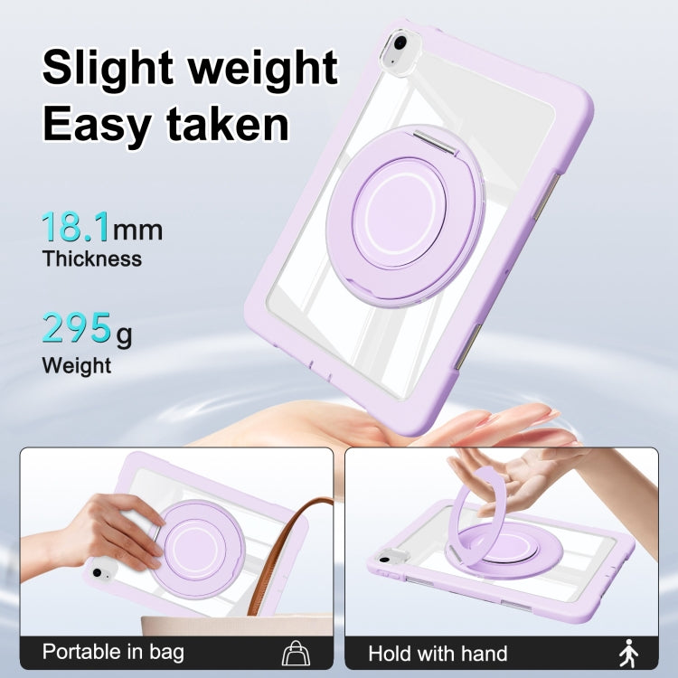 For iPad Air 11 2025 / 2024 / 10.9 2022 Crystal Armor PC Hybrid TPU Tablet Case(Purple) - iPad Air 11 2025 / 2024 Cases by buy2fix | Online Shopping UK | buy2fix