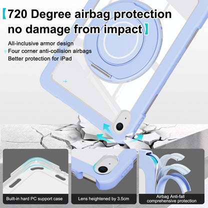 For iPad 2025 / 2022 Crystal Armor PC Hybrid TPU Tablet Case(Blue) by buy2fix