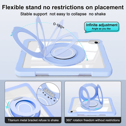 For iPad 2025 / 2022 Crystal Armor PC Hybrid TPU Tablet Case(Blue) by buy2fix