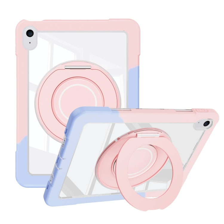 For iPad 2025 / 2022 Crystal Armor PC Hybrid TPU Tablet Case(Blue Pink) - iPad 2025 / 2022 Cases by buy2fix | Online Shopping UK | buy2fix
