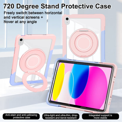 For iPad 2025 / 2022 Crystal Armor PC Hybrid TPU Tablet Case(Blue Pink) - iPad 2025 / 2022 Cases by buy2fix | Online Shopping UK | buy2fix