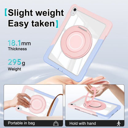 For iPad 2025 / 2022 Crystal Armor PC Hybrid TPU Tablet Case(Blue Pink) - iPad 2025 / 2022 Cases by buy2fix | Online Shopping UK | buy2fix
