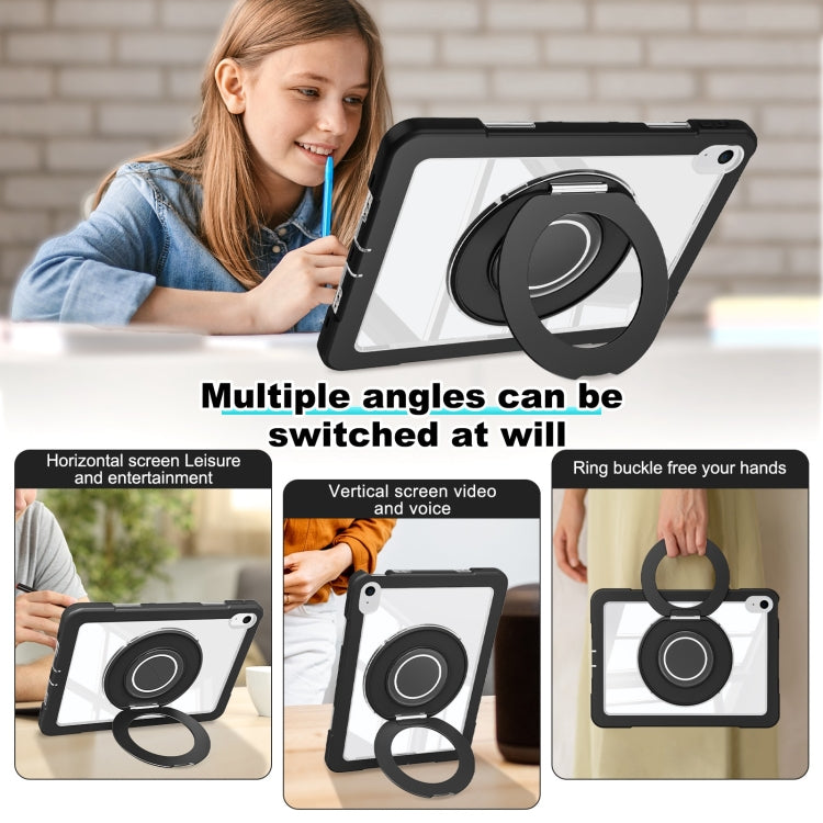 For iPad 2025 / 2022 Crystal Armor PC Hybrid TPU Tablet Case(Black) - iPad 2025 / 2022 Cases by buy2fix | Online Shopping UK | buy2fix
