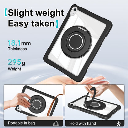 For iPad 2025 / 2022 Crystal Armor PC Hybrid TPU Tablet Case(Black) - iPad 2025 / 2022 Cases by buy2fix | Online Shopping UK | buy2fix