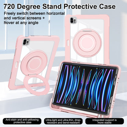For iPad Pro 11 2022 / 2021 / 2020 Crystal Armor PC Hybrid TPU Tablet Case(Pink) - iPad Pro 11 (2022/2021) Cases by buy2fix | Online Shopping UK | buy2fix