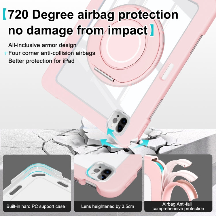 For iPad Pro 11 2022 / 2021 / 2020 Crystal Armor PC Hybrid TPU Tablet Case(Pink) - iPad Pro 11 (2022/2021) Cases by buy2fix | Online Shopping UK | buy2fix