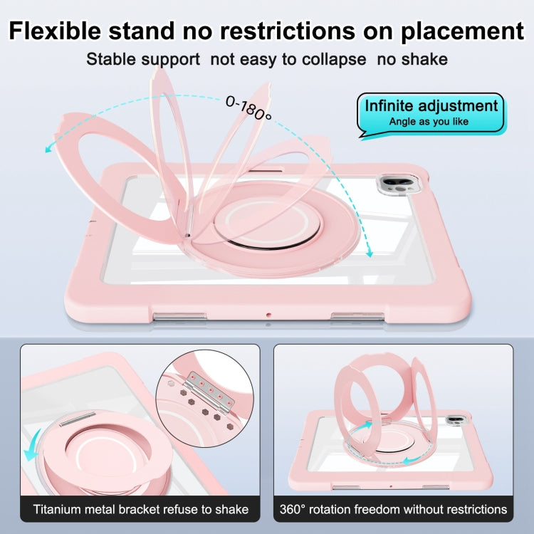 For iPad Pro 11 2022 / 2021 / 2020 Crystal Armor PC Hybrid TPU Tablet Case(Pink) - iPad Pro 11 (2022/2021) Cases by buy2fix | Online Shopping UK | buy2fix