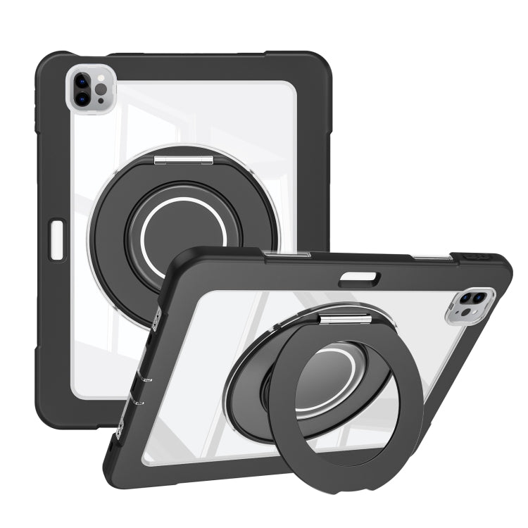 For iPad Pro 11 2022 / 2021 / 2020 Crystal Armor PC Hybrid TPU Tablet Case(Black) - iPad Pro 11 (2022/2021) Cases by buy2fix | Online Shopping UK | buy2fix