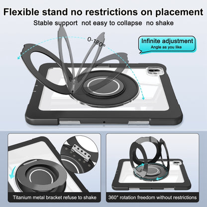 For iPad Pro 11 2022 / 2021 / 2020 Crystal Armor PC Hybrid TPU Tablet Case(Black) - iPad Pro 11 (2022/2021) Cases by buy2fix | Online Shopping UK | buy2fix