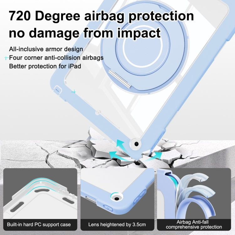 For iPad 10.2 2021 / 2020 / 2019 Crystal Armor PC Hybrid TPU Tablet Case(Blue) - iPad 10.2 Cases by buy2fix | Online Shopping UK | buy2fix