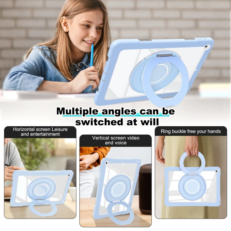 For iPad 10.2 2021 / 2020 / 2019 Crystal Armor PC Hybrid TPU Tablet Case(Blue) - iPad 10.2 Cases by buy2fix | Online Shopping UK | buy2fix