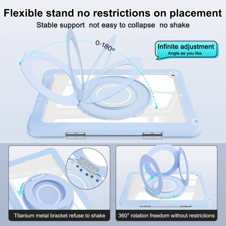 For iPad 10.2 2021 / 2020 / 2019 Crystal Armor PC Hybrid TPU Tablet Case(Blue) - iPad 10.2 Cases by buy2fix | Online Shopping UK | buy2fix