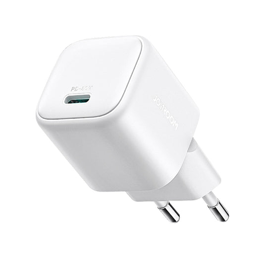 JOYROOM JR-TCG15 30W GaN USB-C / Type-C Port Mini Charger, Plug:EU Plug(White) by JOYROOM