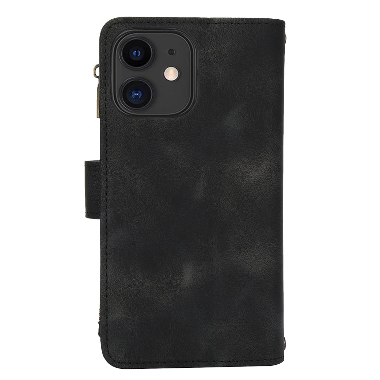 For iPhone 11 Dream 9-Card Zipper Wallet RFID Leather Phone Case with Lanyard(Black) - iPhone 11 Cases by buy2fix | Online Shopping UK | buy2fix
