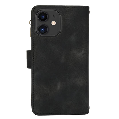 For iPhone 11 Dream 9-Card Zipper Wallet RFID Leather Phone Case with Lanyard(Black) - iPhone 11 Cases by buy2fix | Online Shopping UK | buy2fix