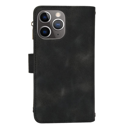 For iPhone 11 Pro Dream 9-Card Zipper Wallet RFID Leather Phone Case with Lanyard(Black) - iPhone 11 Pro Cases by buy2fix | Online Shopping UK | buy2fix