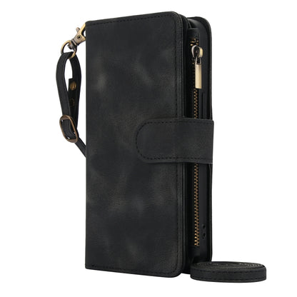 For iPhone 11 Pro Max Dream 9-Card Zipper Wallet RFID Leather Phone Case with Lanyard(Black) - iPhone 11 Pro Max Cases by buy2fix | Online Shopping UK | buy2fix