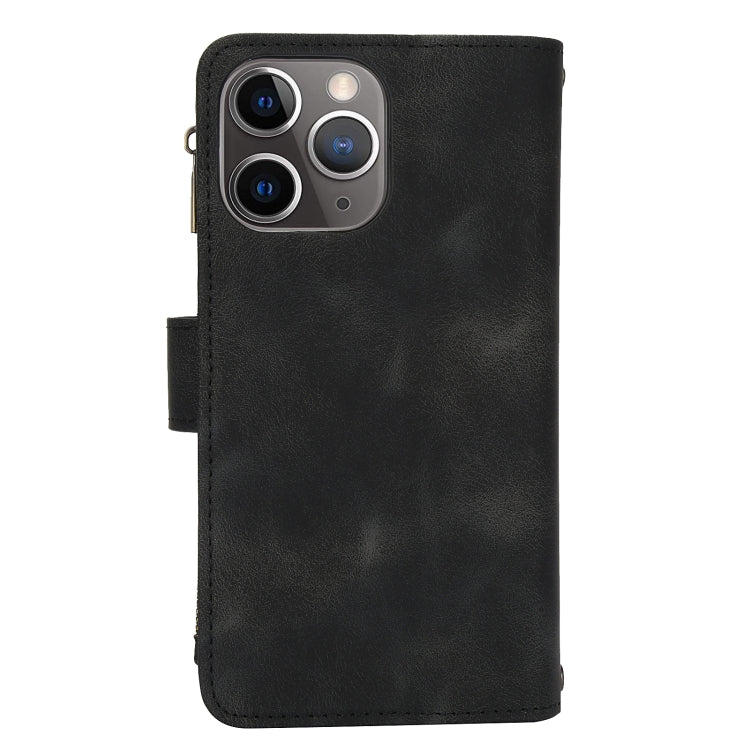 For iPhone 11 Pro Max Dream 9-Card Zipper Wallet RFID Leather Phone Case with Lanyard(Black) - iPhone 11 Pro Max Cases by buy2fix | Online Shopping UK | buy2fix