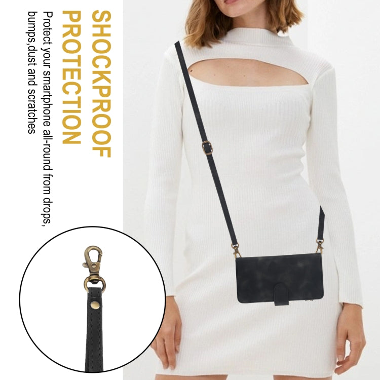 For iPhone 16 Dream 9-Card Zipper Wallet RFID Leather Phone Case with Lanyard(Black) by buy2fix