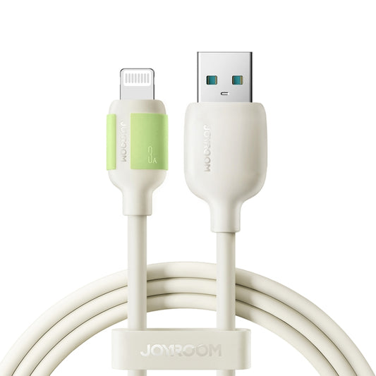JOYROOM S-A53 Fluorescent Series 3A USB to 8 Pin Fast Charging Data Cable, Length:2m(Beige) by JOYROOM