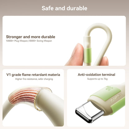 JOYROOM S-A53 Fluorescent Series 30W Type-C to 8 Pin Fast Charging Data Cable, Length:1.2m(Beige) by JOYROOM