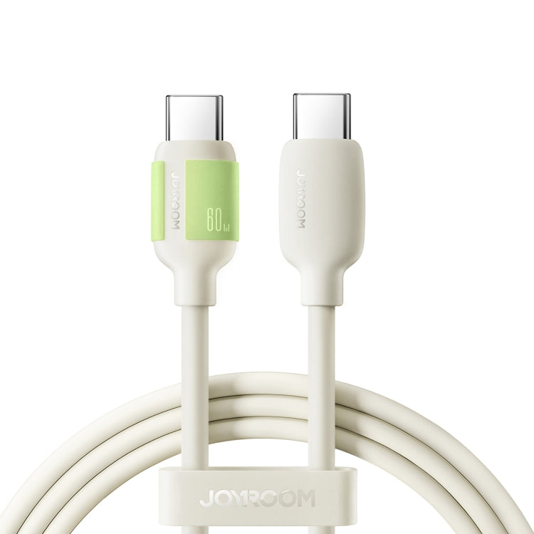 JOYROOM S-A53 Fluorescent Series 60W Type-C to Type-C Fast Charging Data Cable, Length:2m(Beige) by JOYROOM