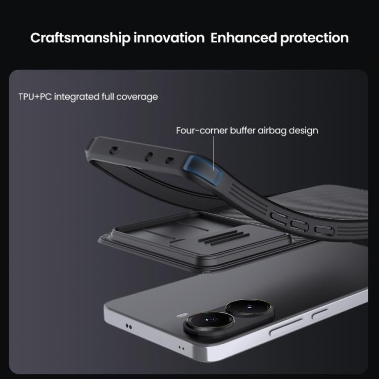 For Xiaomi Poco X7 Pro NILLKIN CamShield Pro PC Phone Case(Black) - Xiaomi Cases by NILLKIN | Online Shopping UK | buy2fix
