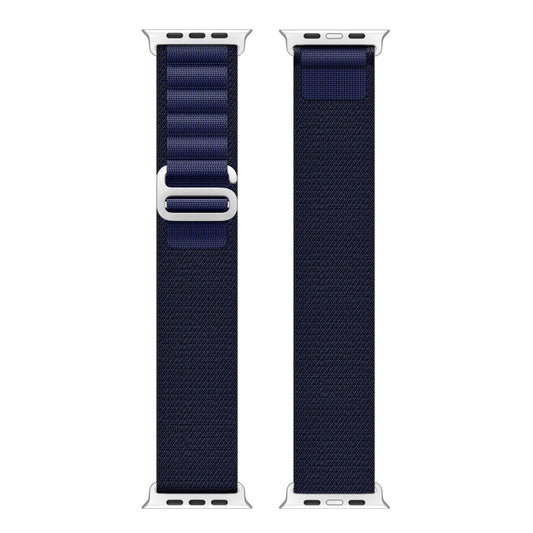 For Apple Watch 46mm / 49mm / 45mm / 44mm DUX DUCIS GS Series Nylon Loop Watch Band(Navy Blue) by DUX DUCIS