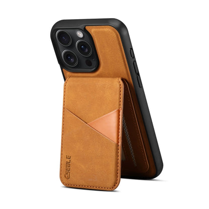 For iPhone 13 Pro ESEBLE E2 Retro Texture Card Slots MagSafe RFID Leather Case(Yellow) - iPhone 13 Pro Cases by ESEBLE | Online Shopping UK | buy2fix