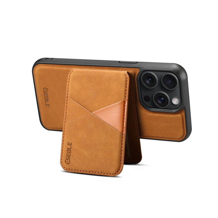 For iPhone 13 Pro ESEBLE E2 Retro Texture Card Slots MagSafe RFID Leather Case(Yellow) - iPhone 13 Pro Cases by ESEBLE | Online Shopping UK | buy2fix