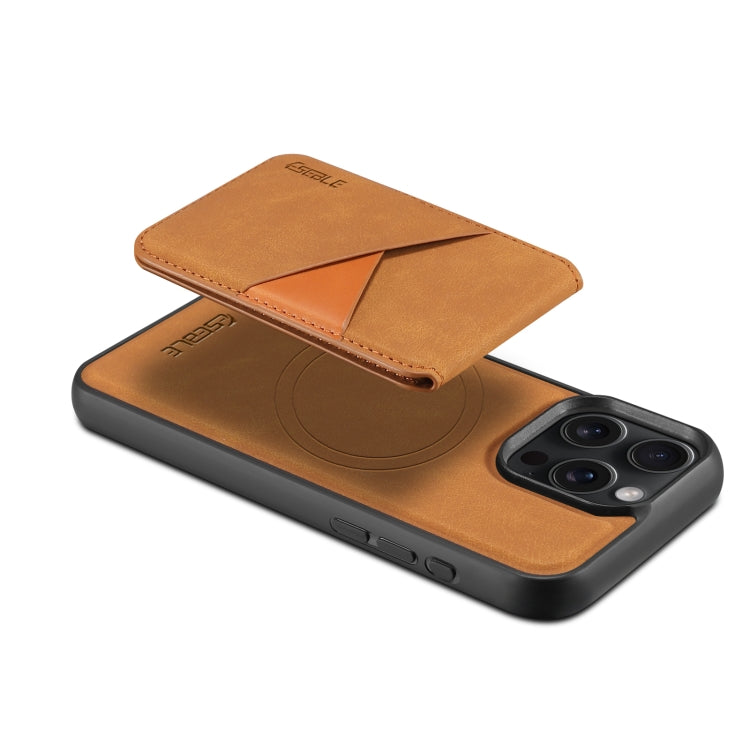 For iPhone 13 Pro Max ESEBLE E2 Retro Texture Card Slots MagSafe RFID Leather Case(Yellow) - iPhone 13 Pro Max Cases by ESEBLE | Online Shopping UK | buy2fix
