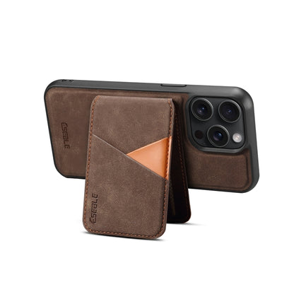 For iPhone 14 Pro ESEBLE E2 Retro Texture Card Slots MagSafe RFID Leather Case(Coffee) - iPhone 14 Pro Cases by ESEBLE | Online Shopping UK | buy2fix