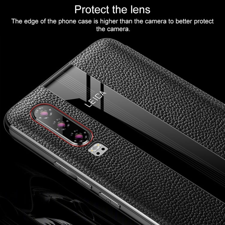 For Huawei P30 Pro Genuine Leather Smart Flip Protective Case(Red) - Huawei Cases by buy2fix | Online Shopping UK | buy2fix