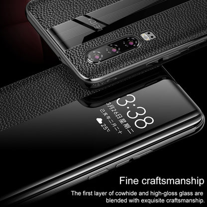 For Huawei P30 Pro Genuine Leather Smart Flip Protective Case(Red) - Huawei Cases by buy2fix | Online Shopping UK | buy2fix