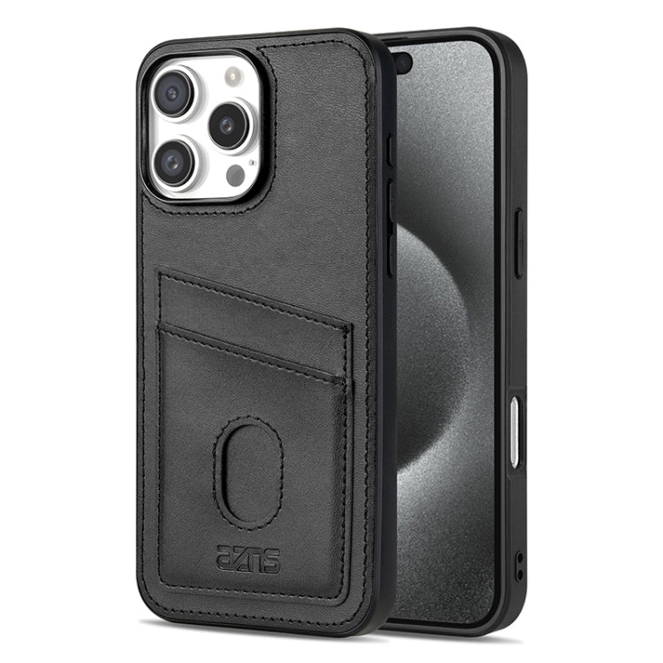 For iPhone 16 Pro AZNS K1 Series Card Slot Business Phone Case(Black) - iPhone 16 Pro Cases by AZNS | Online Shopping UK | buy2fix