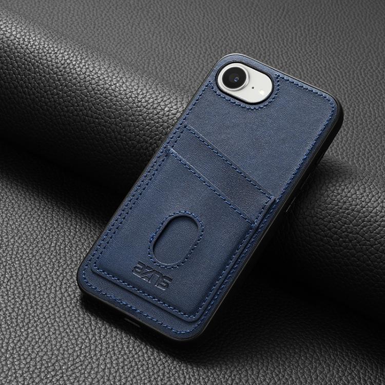 For iPhone 16e AZNS K1 Series Card Slot Business Phone Case(Blue) - iPhone 16e Cases by AZNS | Online Shopping UK | buy2fix
