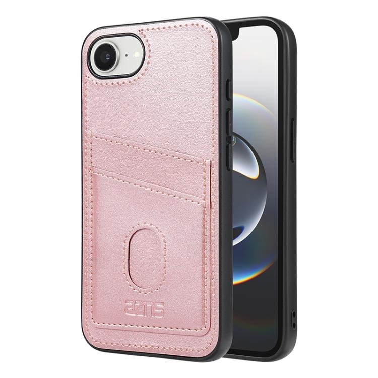 For iPhone 16e AZNS K1 Series Card Slot Business Phone Case(Pink) - iPhone 16e Cases by AZNS | Online Shopping UK | buy2fix