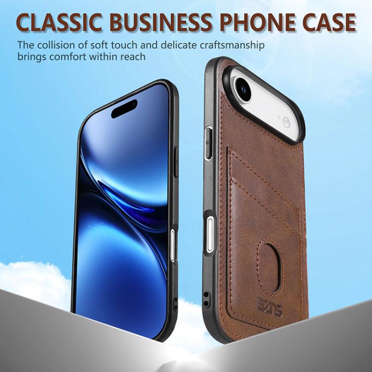 For iPhone Air AZNS K1 Series Card Slot Business Phone Case(Blue) - iPhone Air Cases by AZNS | Online Shopping UK | buy2fix
