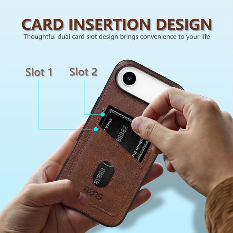 For iPhone Air AZNS K1 Series Card Slot Business Phone Case(Pink) - iPhone Air Cases by AZNS | Online Shopping UK | buy2fix
