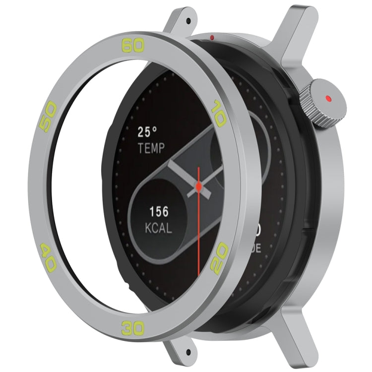 For CMF Watch Pro 2 Smart Watch Metal Bezel Number Ring Frame(Silver Green) - Watch Case by buy2fix | Online Shopping UK | buy2fix