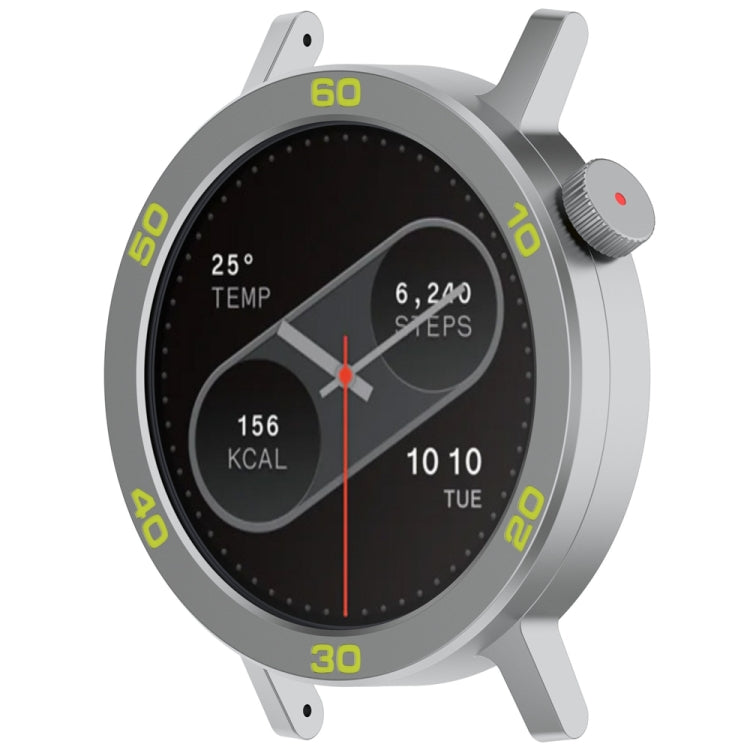 For CMF Watch Pro 2 Smart Watch Metal Bezel Number Ring Frame(Silver Green) - Watch Case by buy2fix | Online Shopping UK | buy2fix