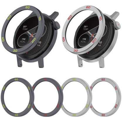 For CMF Watch Pro 2 Smart Watch Metal Bezel Number Ring Frame(Silver Red) - Watch Case by buy2fix | Online Shopping UK | buy2fix