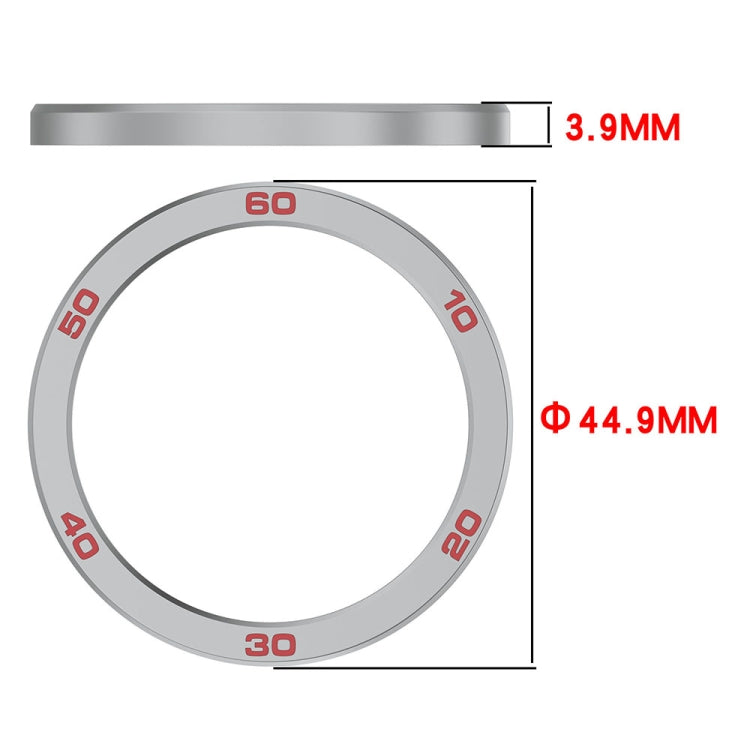 For CMF Watch Pro 2 Smart Watch Metal Bezel Number Ring Frame(Grey Red) - Watch Case by buy2fix | Online Shopping UK | buy2fix