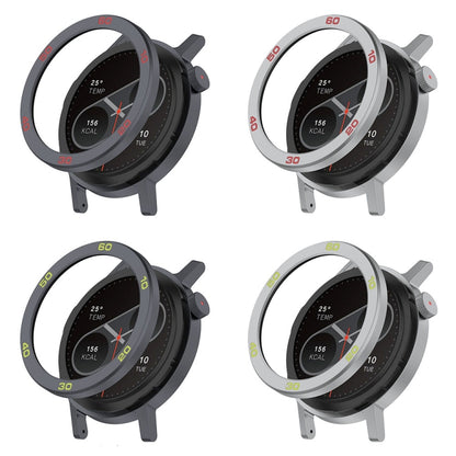 For CMF Watch Pro 2 Smart Watch Metal Bezel Number Ring Frame(Silver Red) - Watch Case by buy2fix | Online Shopping UK | buy2fix