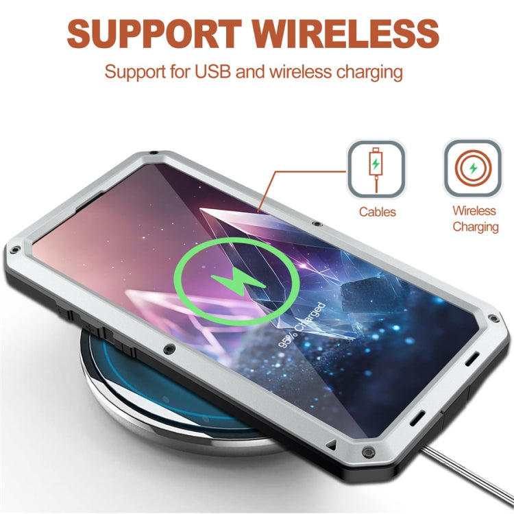 For iPhone 16 Plus Shockproof IP54 Life Waterproof Phone Case(Silver) by buy2fix